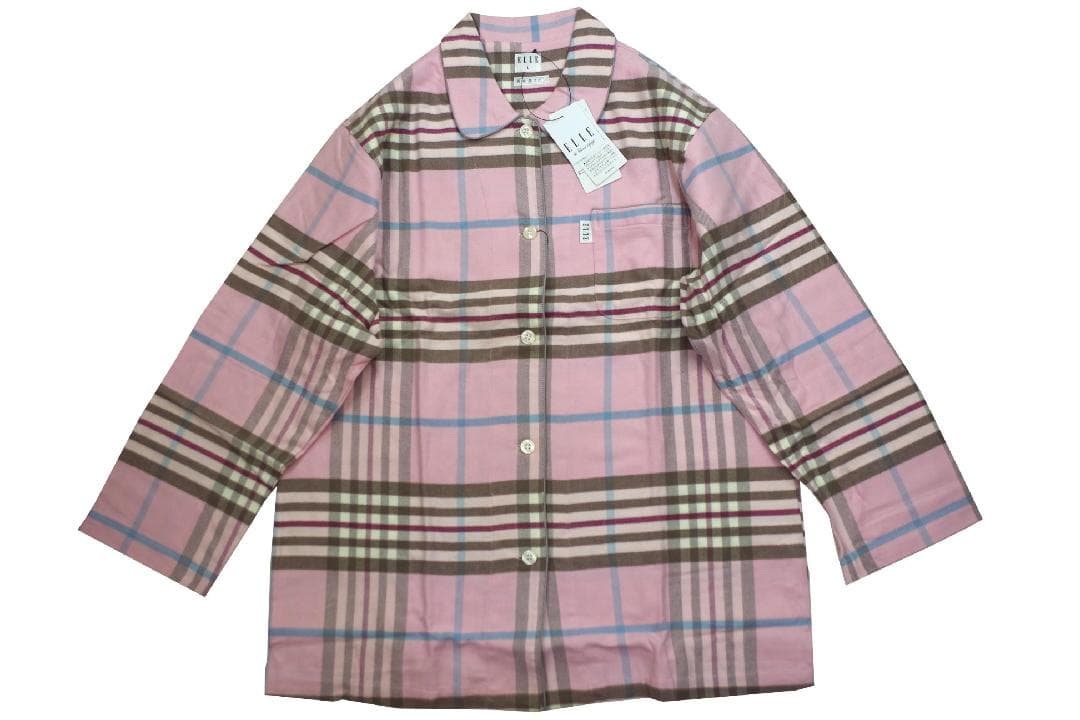 【新品】エルELLE 秋冬物厚手ネル地パジャマ（M）№A11