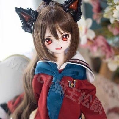 AX67 BJD 1/3 人形 ドール　用ウィッグ カツラ 耐熱 ハンドメイド