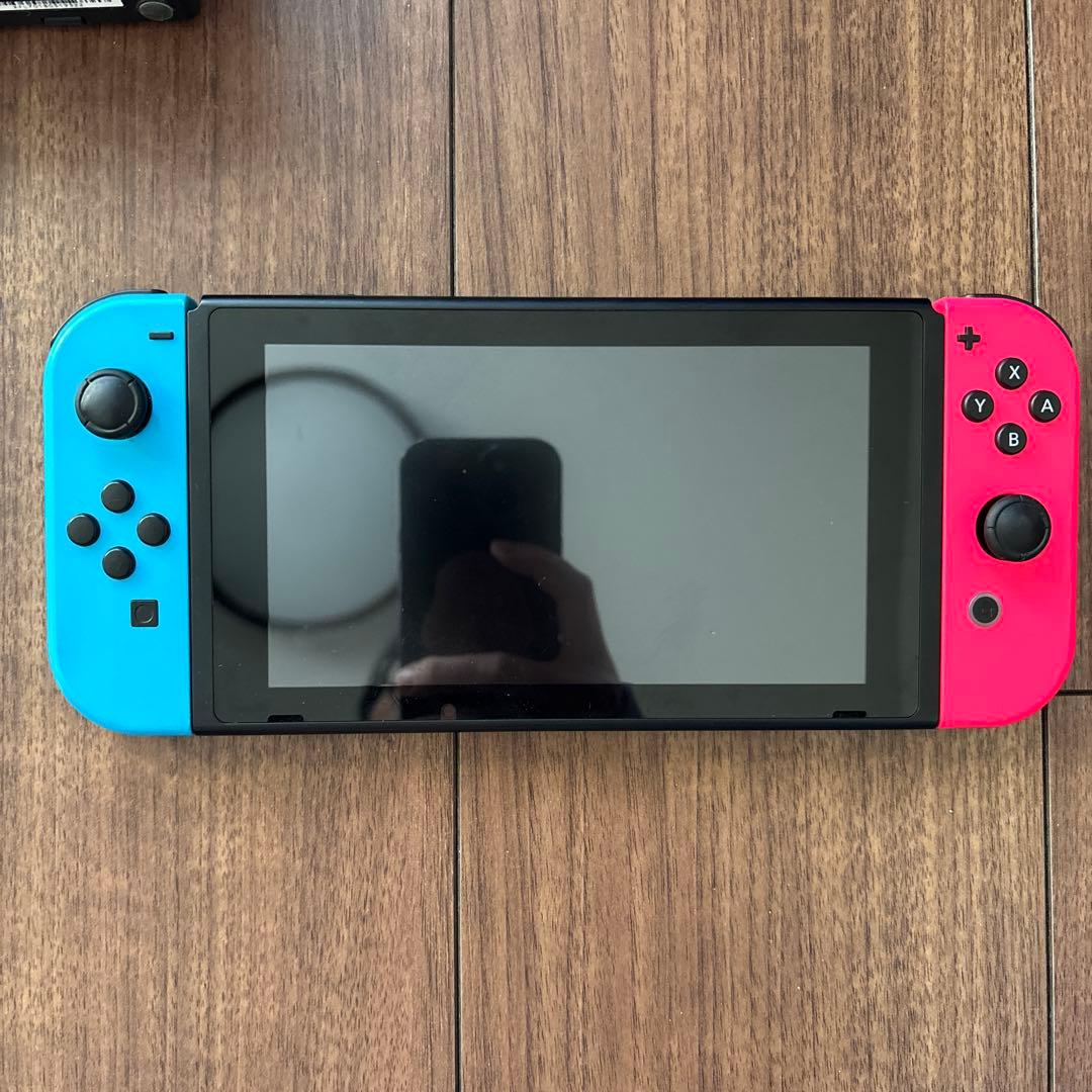 Nintendo Switch 本体 青/赤 ジョイコン、マイクロSD付き