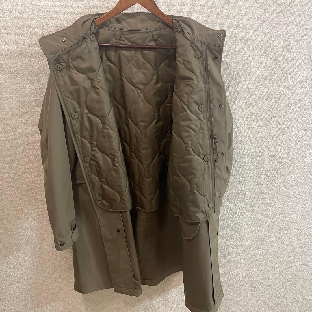 ユニクロ uniqlo ウィンドプルーフ2WAYコート S ブラウン 防風 撥水