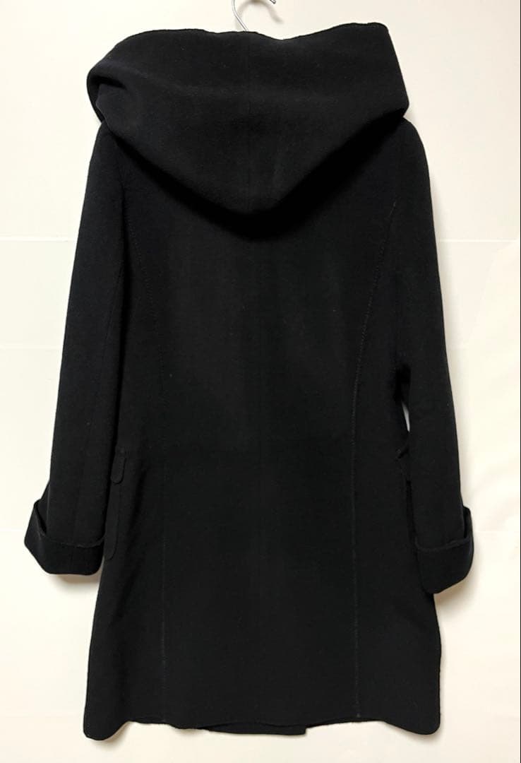 ランバンコレクション　フーディウールカシミヤコート