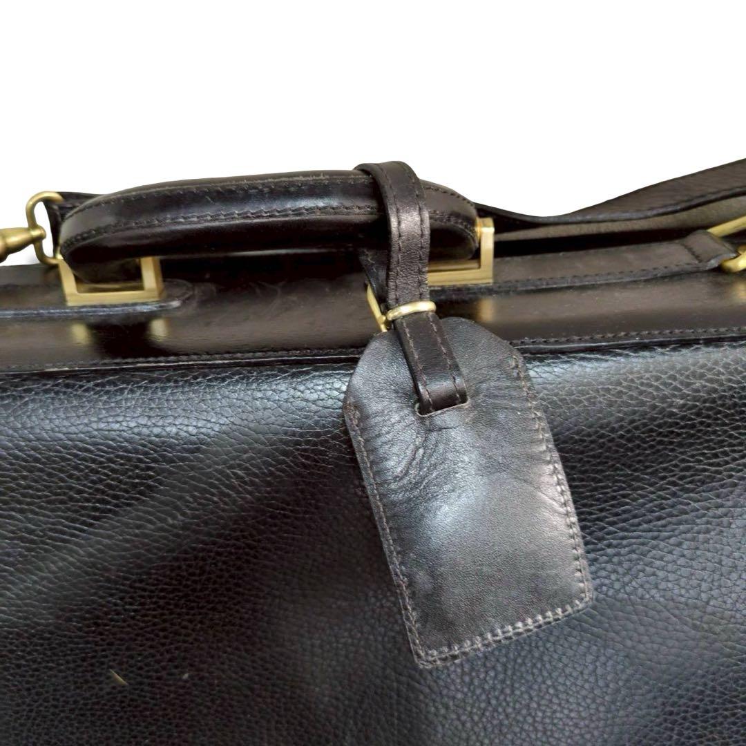 BALLY　2way ガーメントバッグ　ブラック　オールレザー　大容量　y2k