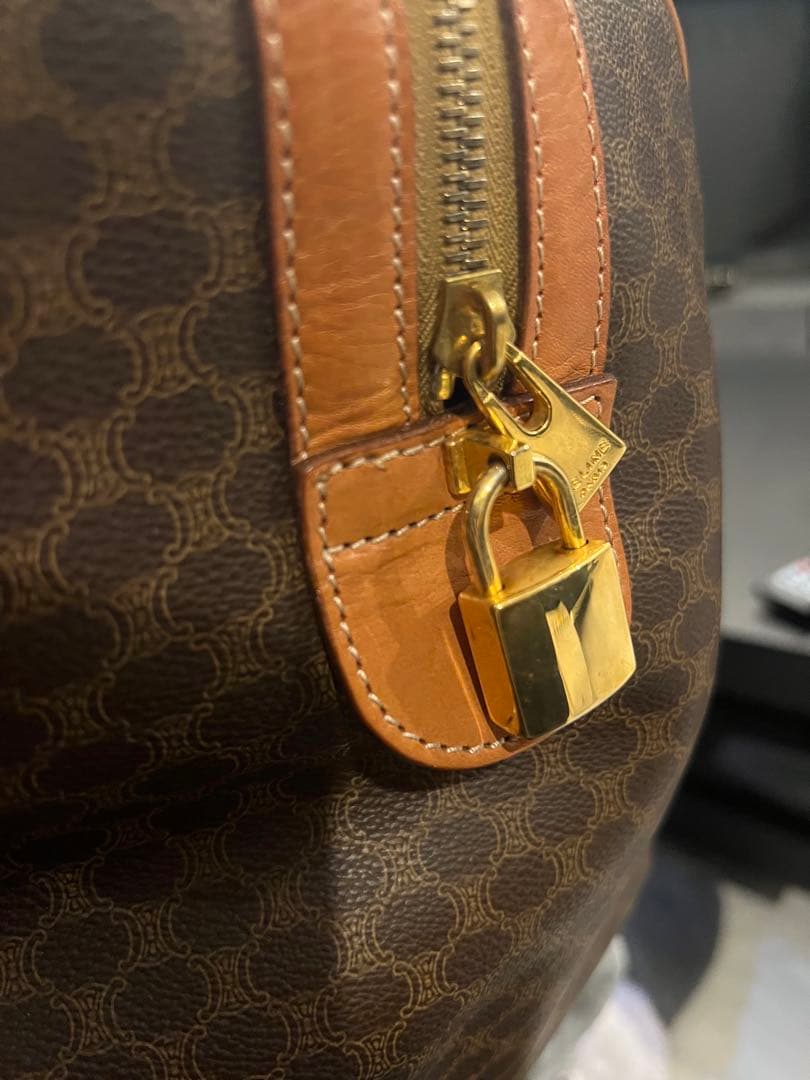 CELINE セリーヌ ボストンバッグ マカダム マカダム柄 トリオンフ