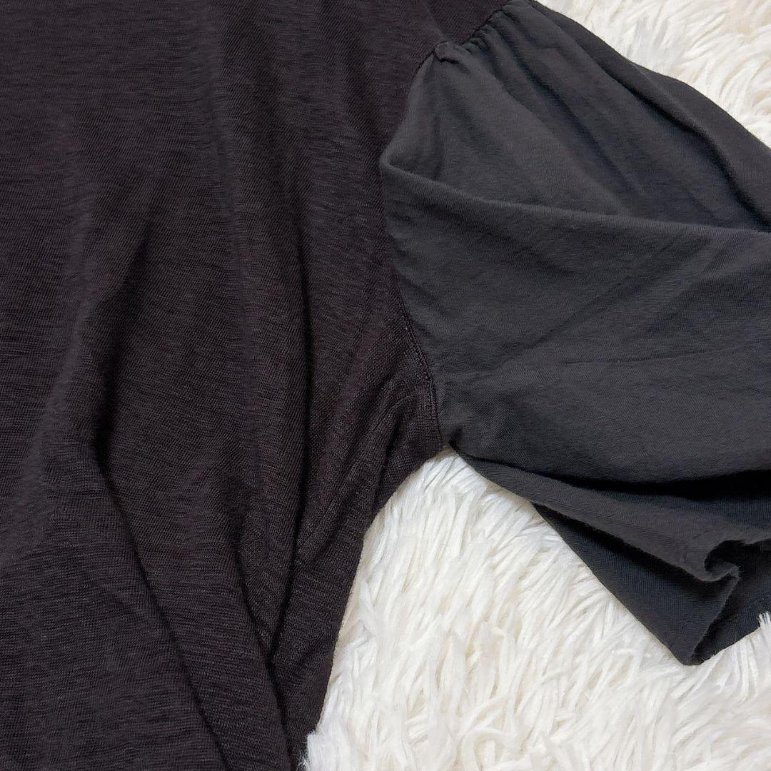 イクナ　スズキタカユキ flared-sleeve　t-shirt グレー