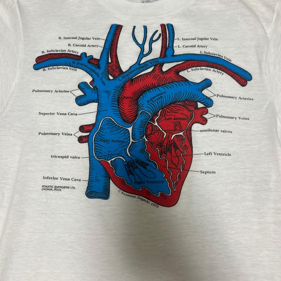 90s〜80s Hanes heart t-shirt