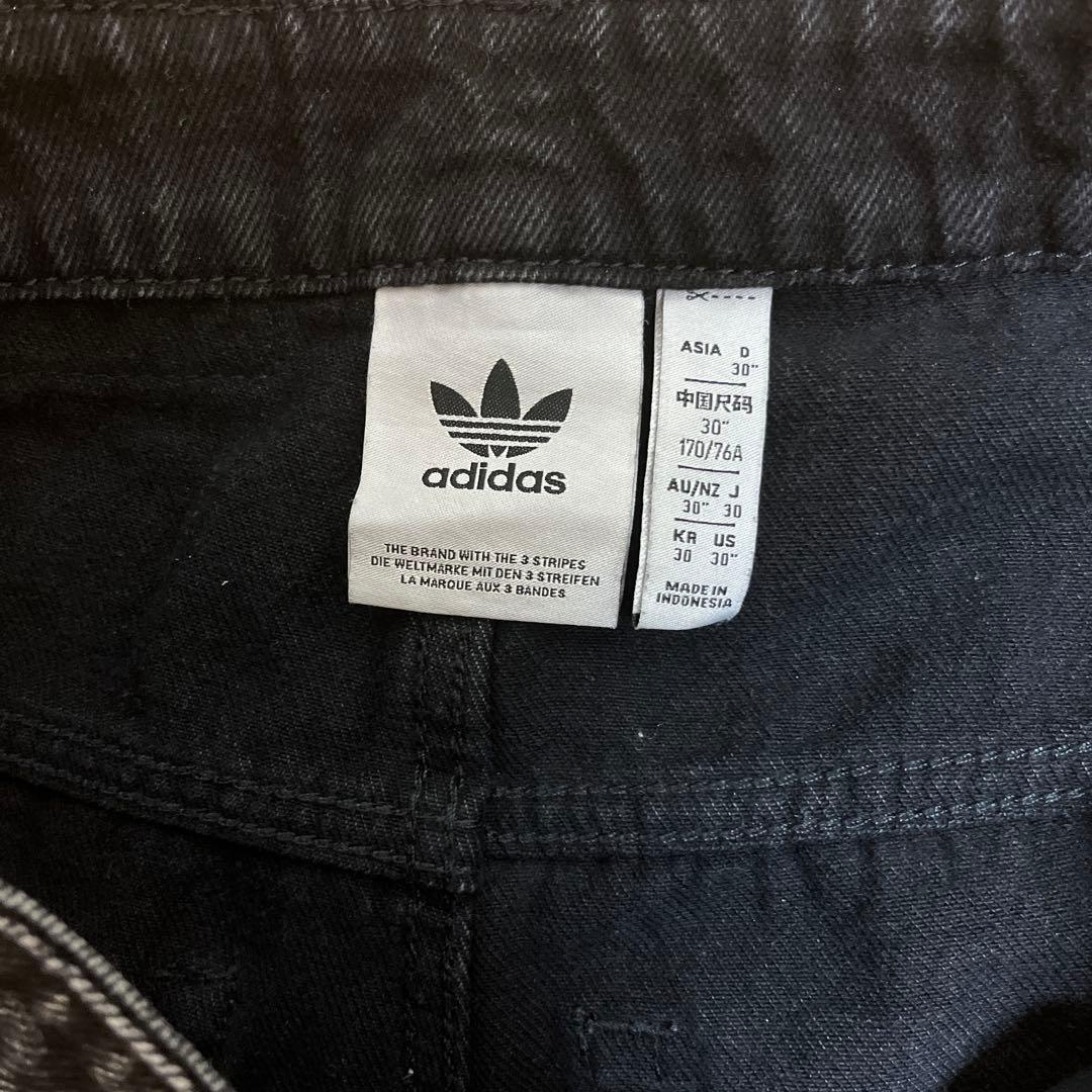 adidas アディダス ファイヤー バード デニムパンツ ブラック 30