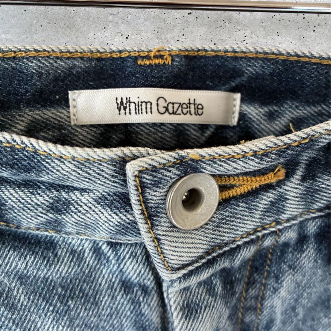 Whim Gazetteデニムスリットスカート38