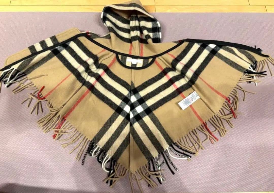 【最終値下げ】BURBERRY　バーバリー　ベイビー　ポンチョ　マフラー