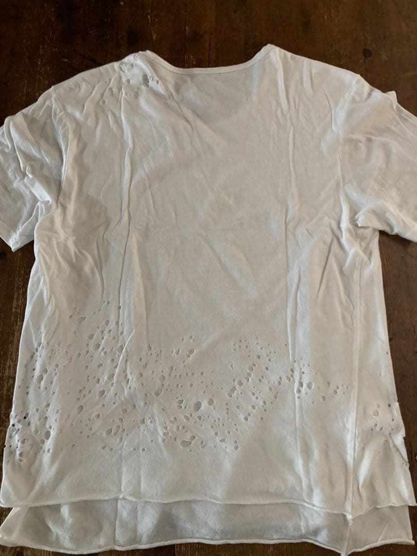 MIHARAYASUHIRO ダメージ オパール加工 パンク　Tシャツ　桜井着