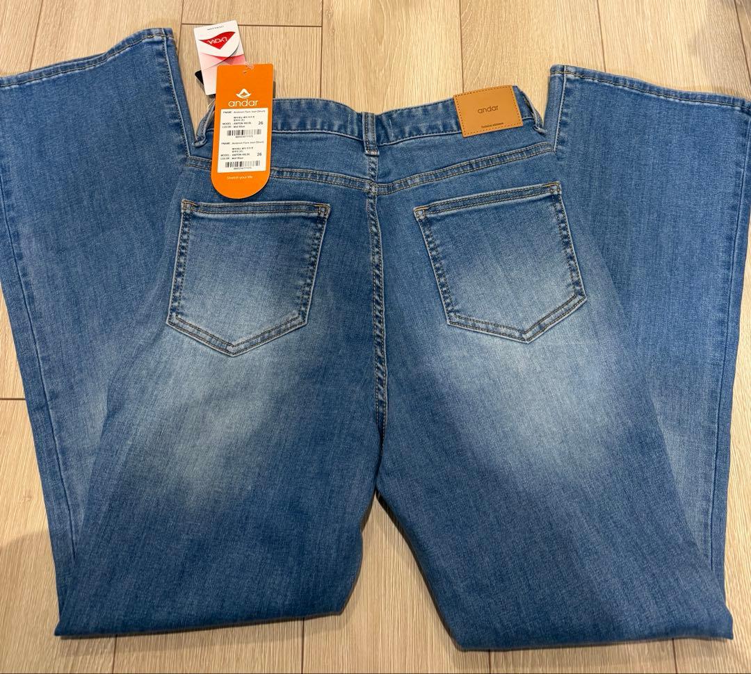Airdenim セミ ブーツカットジーンズ　26