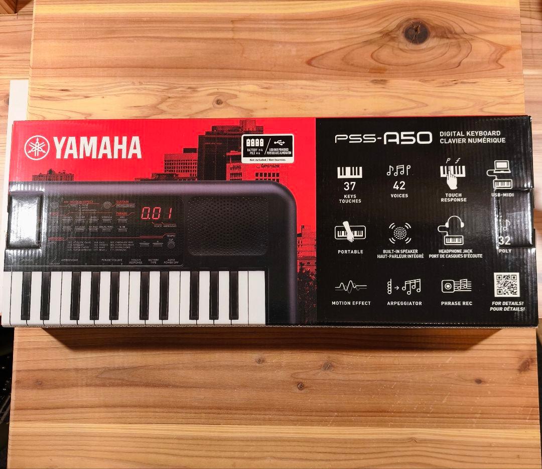 YAMAHA PSS-A50 ミニキーボード 37鍵盤 美品 元箱・付属品付き