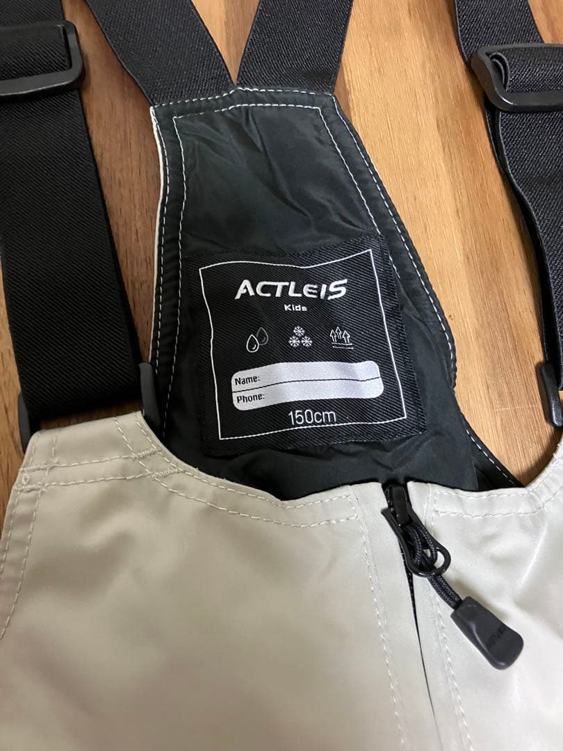 【150cm】ACTLEIS 上下 ピンク系 スキーウェア　グローブ付　送料込