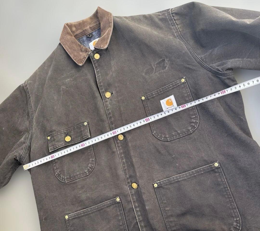 90s USA製 carhartt ミシガンチョアコート ブラック large