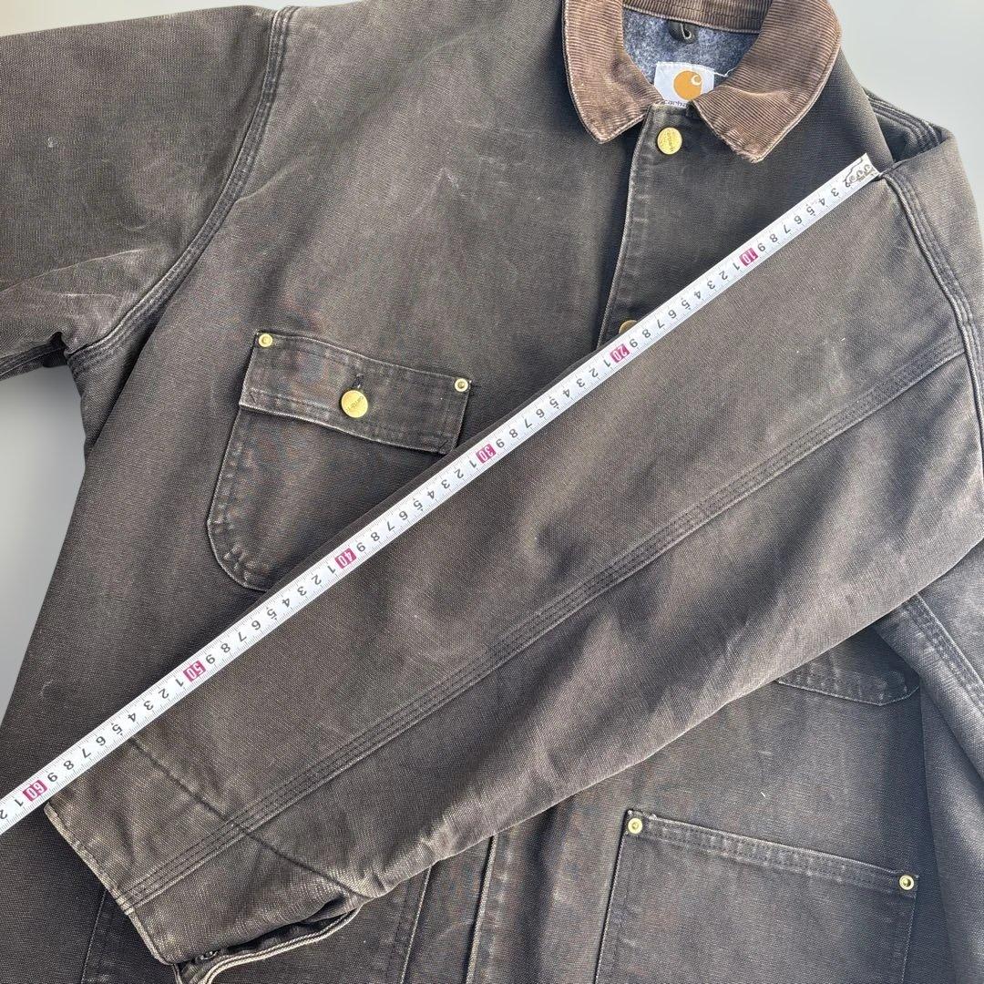90s USA製 carhartt ミシガンチョアコート ブラック large