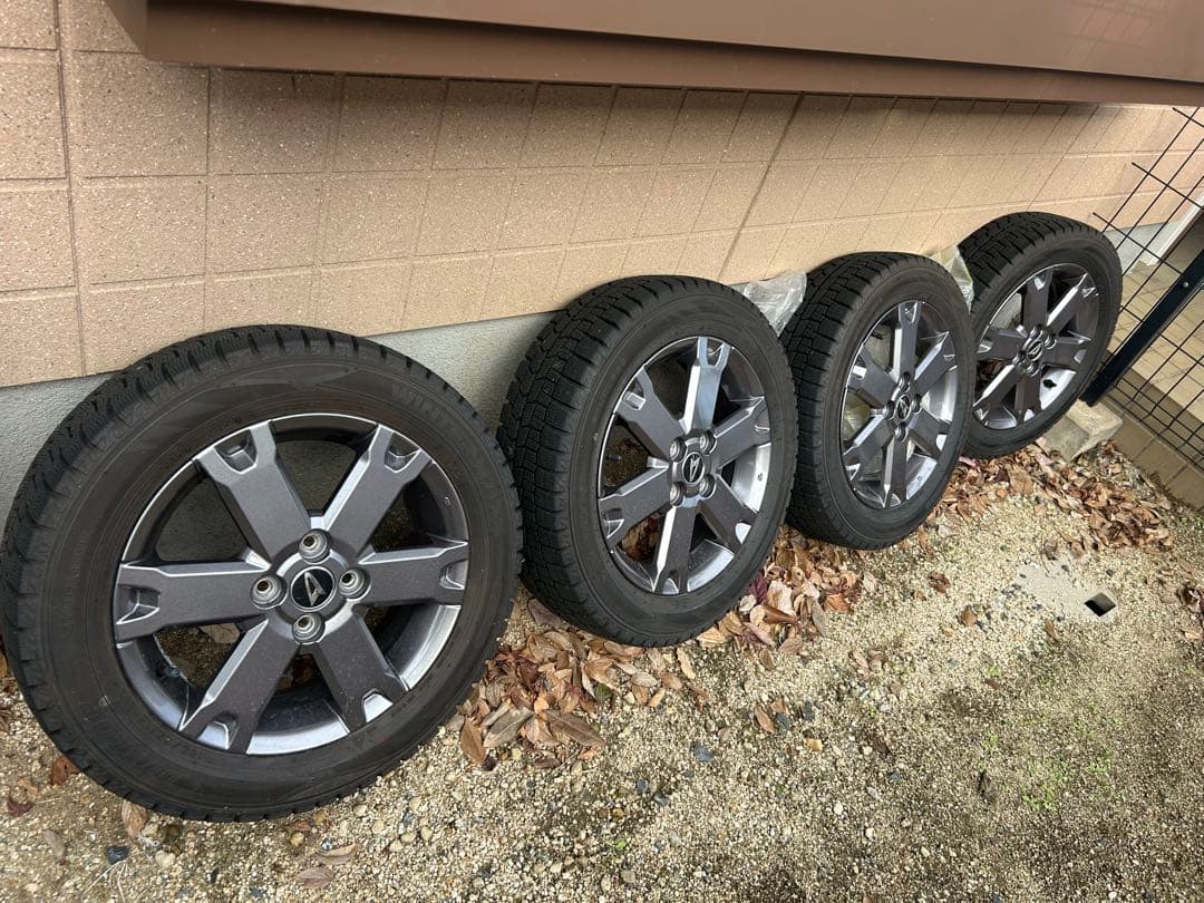 DUNLOP スタッドレスタイヤ 165/15 65スポークホイールセット
