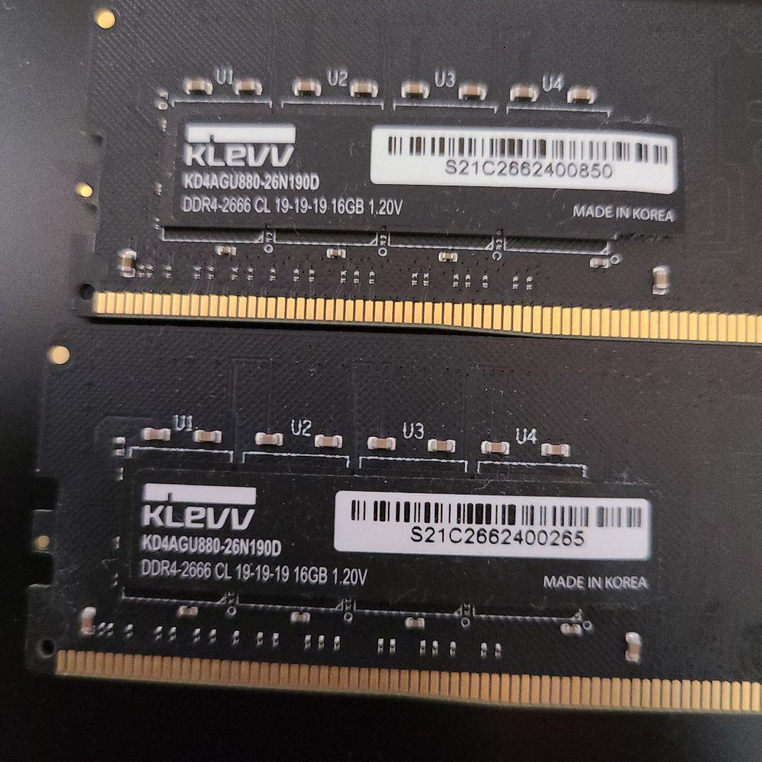 DDR4 メモリ 16GB×2