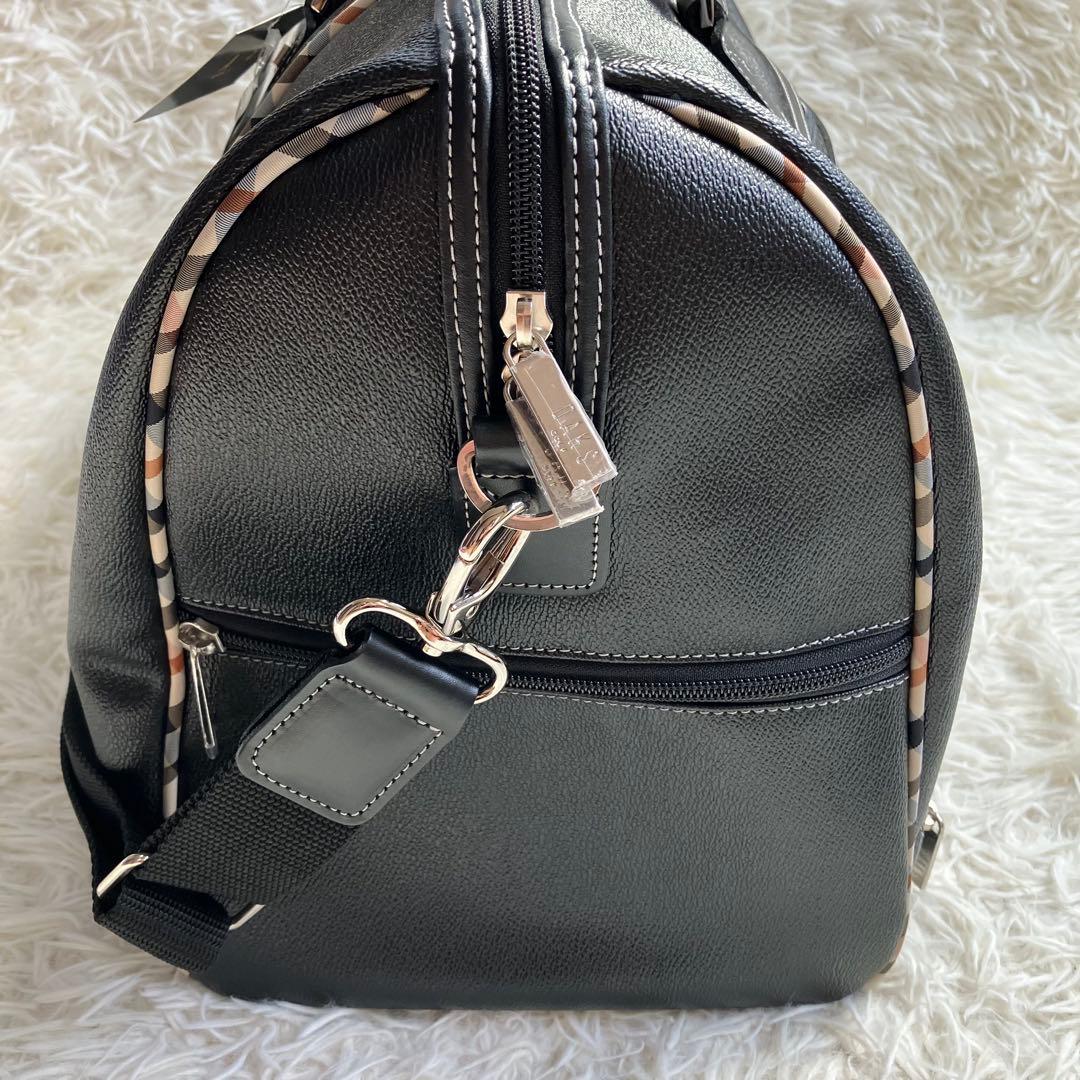 新品✨Daks ブラック キャディバッグ　ボストンバック　ショルダー紐付