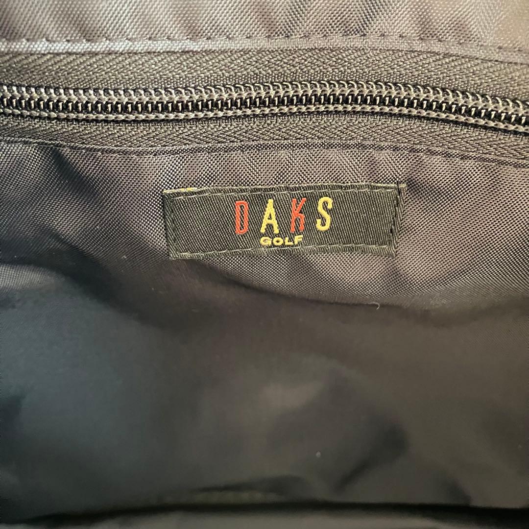 新品✨Daks ブラック キャディバッグ　ボストンバック　ショルダー紐付