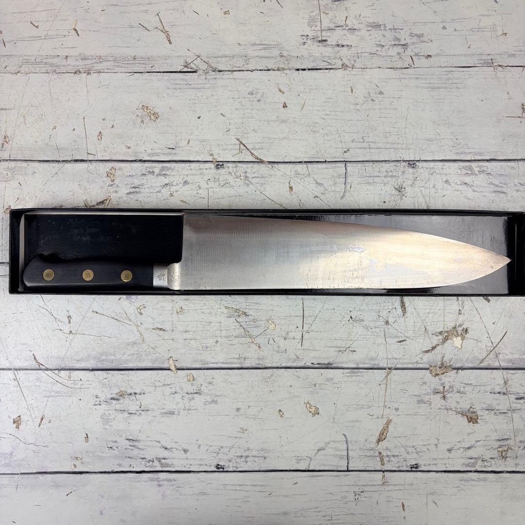 MISONO ミソノ 洋出刃 ツバ付 27mm 龍彫刻入り 箱付