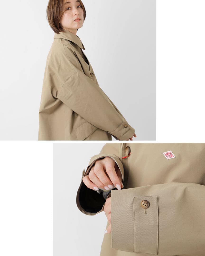 DANTON 3レイヤークロス ショートバルマカーンコート WOMEN