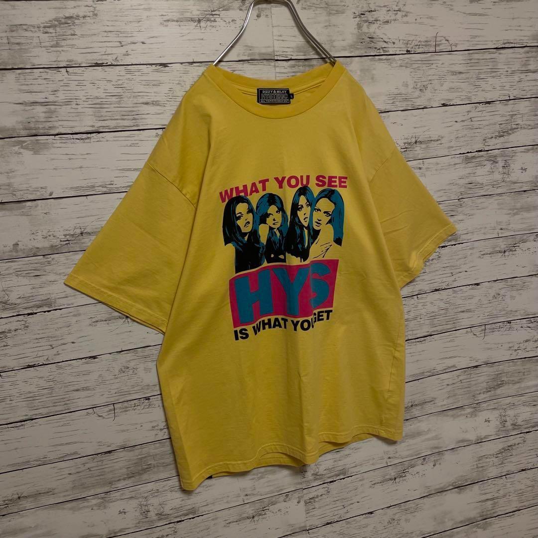584【人気Lサイズ】ヒステリックグラマー♤ビッグロゴヒスガール半袖Tシャツ美品