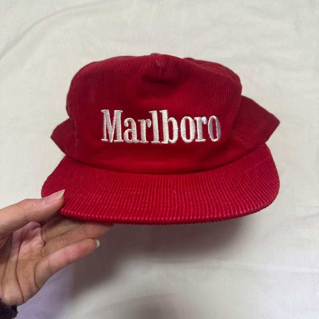 【ジョジョジョイマン】Marlboro90sコーデュロイキャップ　箱付き赤