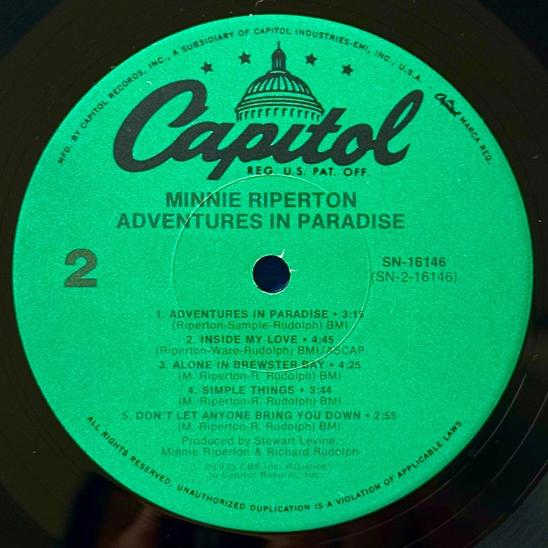 洋楽 Minnie Riperton Adventures In Paradise