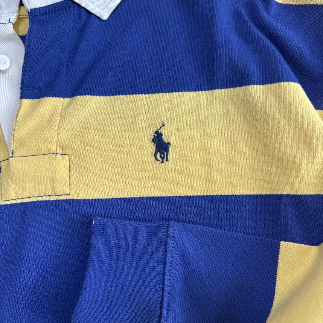 Polo Ralph Lauren 長袖ポロシャツ S ネイビー/イエロー