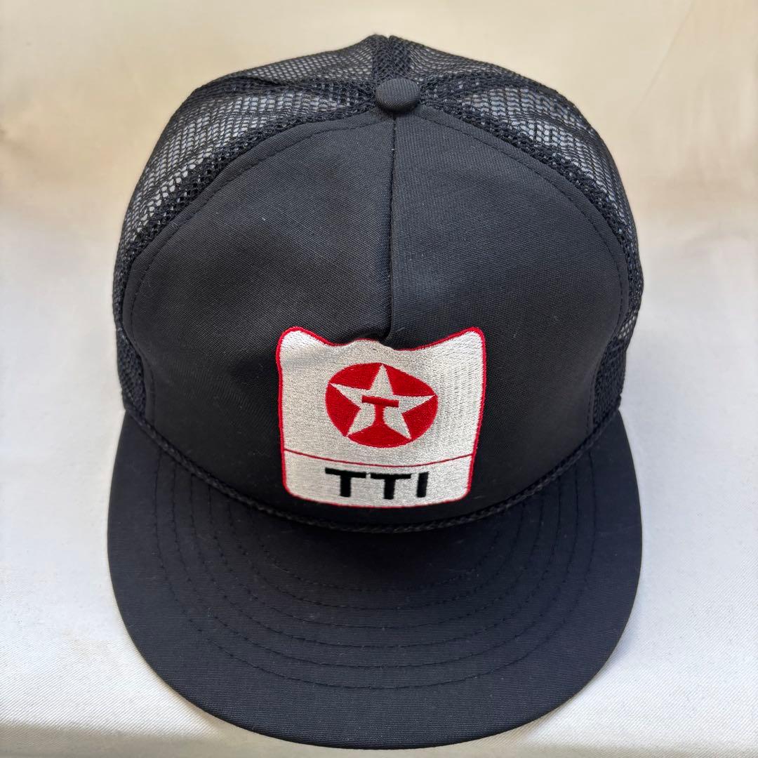デッドストック TEXACO キャップ テキサコ アメリカ製 USA製 帽子 黒