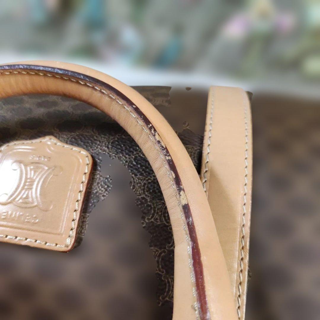 CELINE ダークブラウン ボストンバッグ