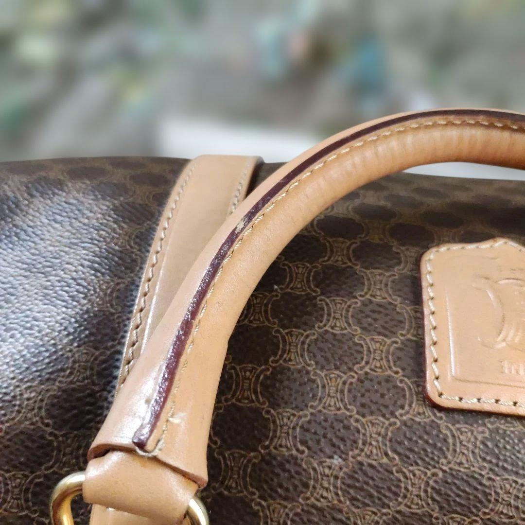 CELINE ダークブラウン ボストンバッグ
