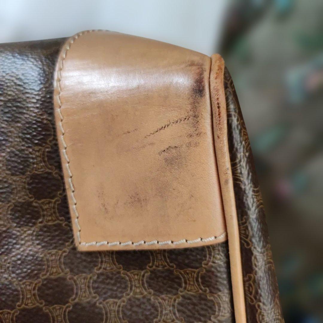 CELINE ダークブラウン ボストンバッグ