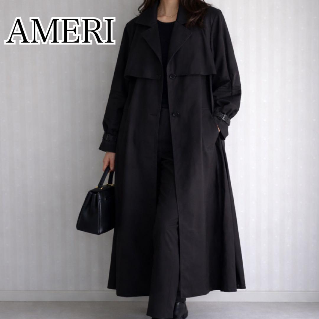 【極美品】AMERI BALLOON SLEEVE PLEATS TRENCH