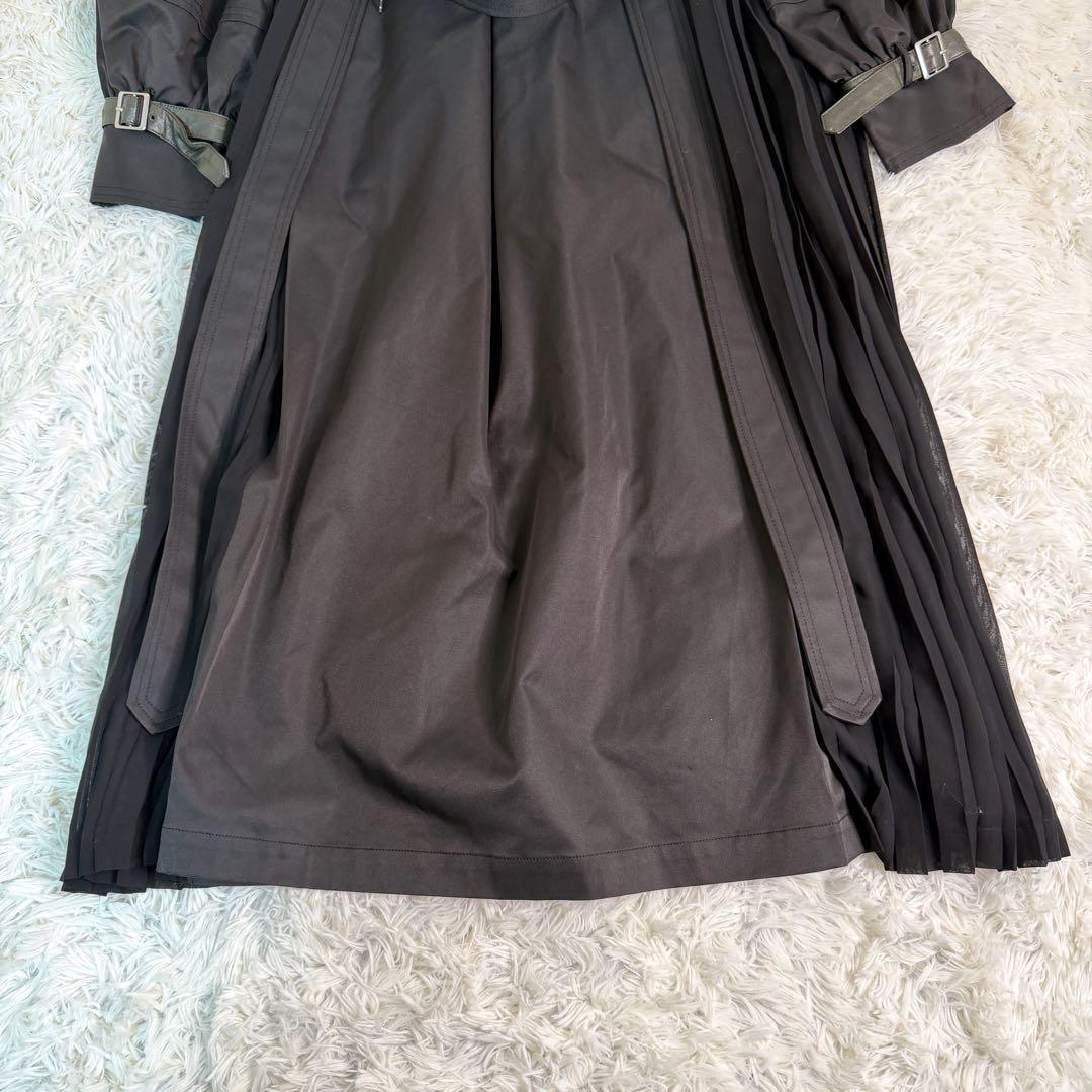 【極美品】AMERI BALLOON SLEEVE PLEATS TRENCH