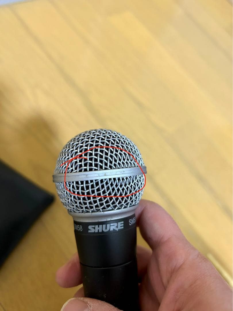 SHURE SM58 ダイナミックマイク ケース マイクケーブル シュアー