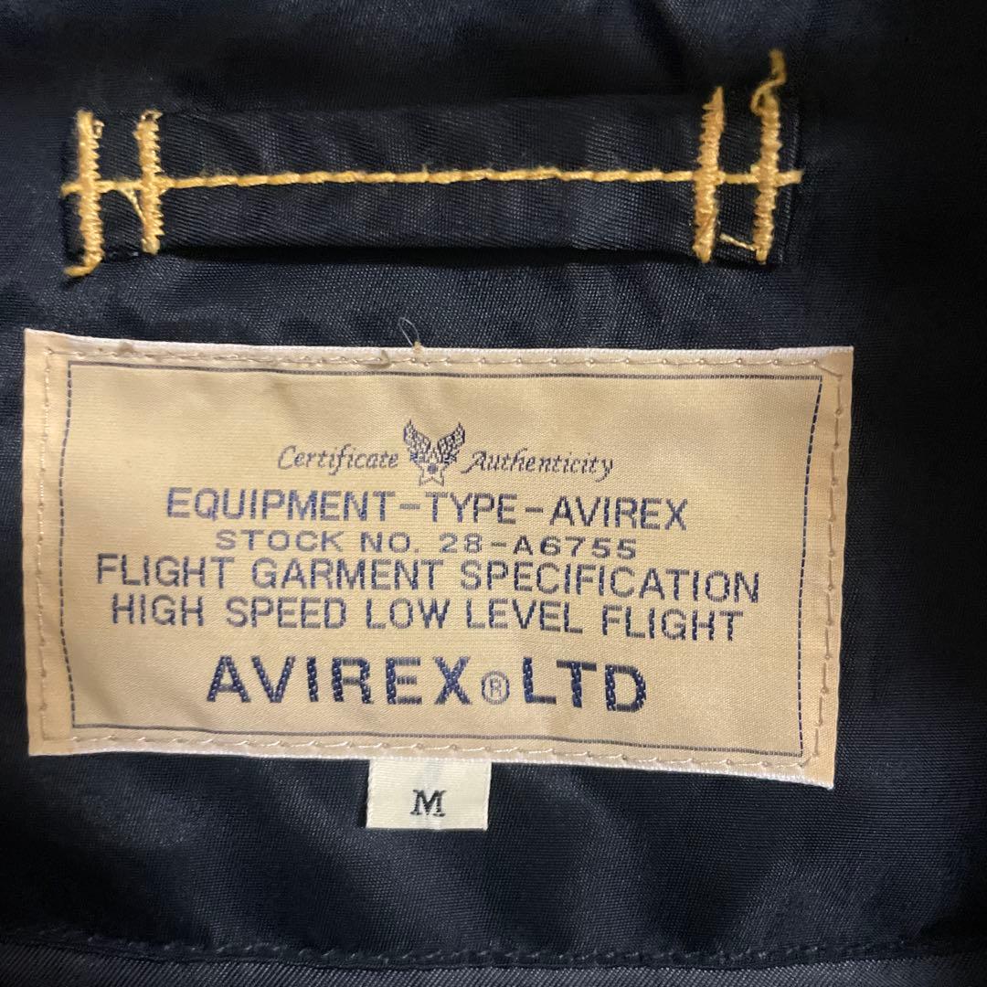 AVIREX TYPE-AVIREX フライトジャケット M ブラック