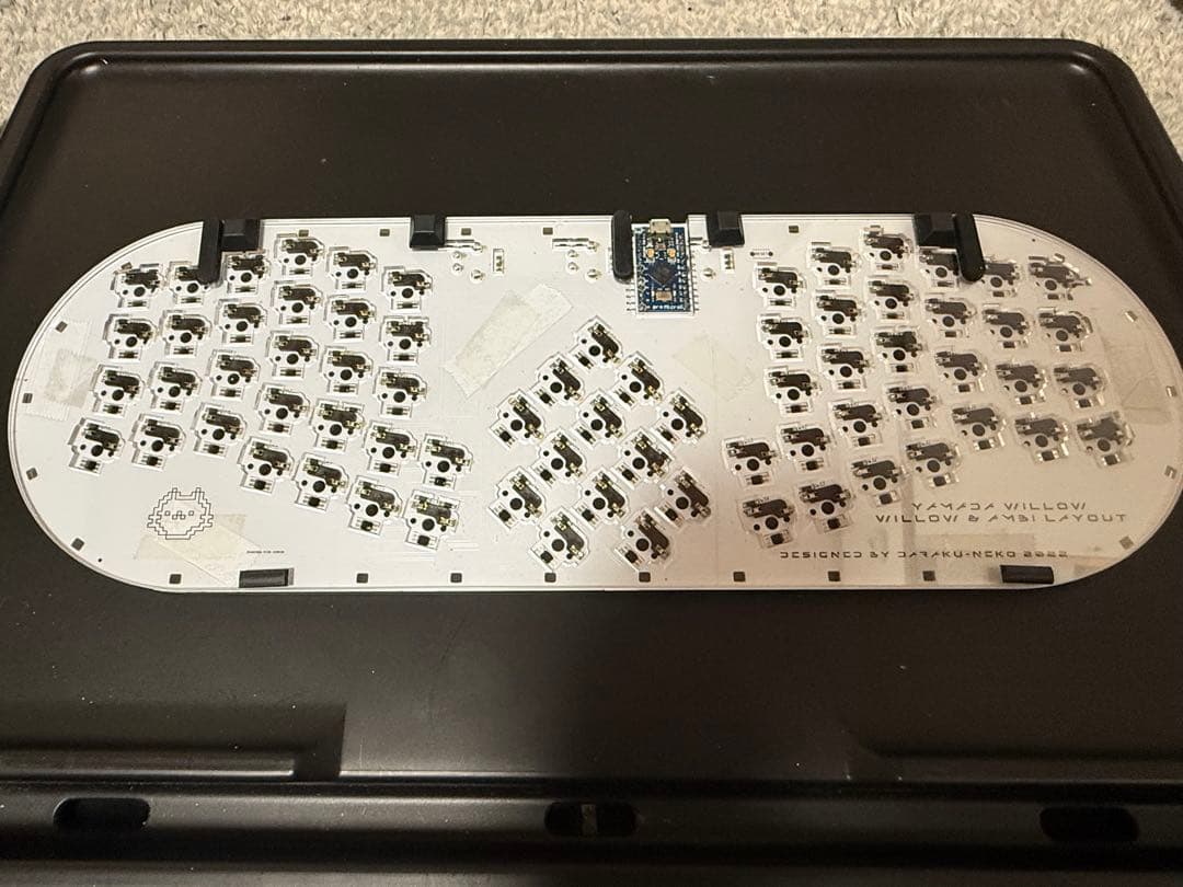 YAMADA WILLOW　自作キーボード（完成品）
