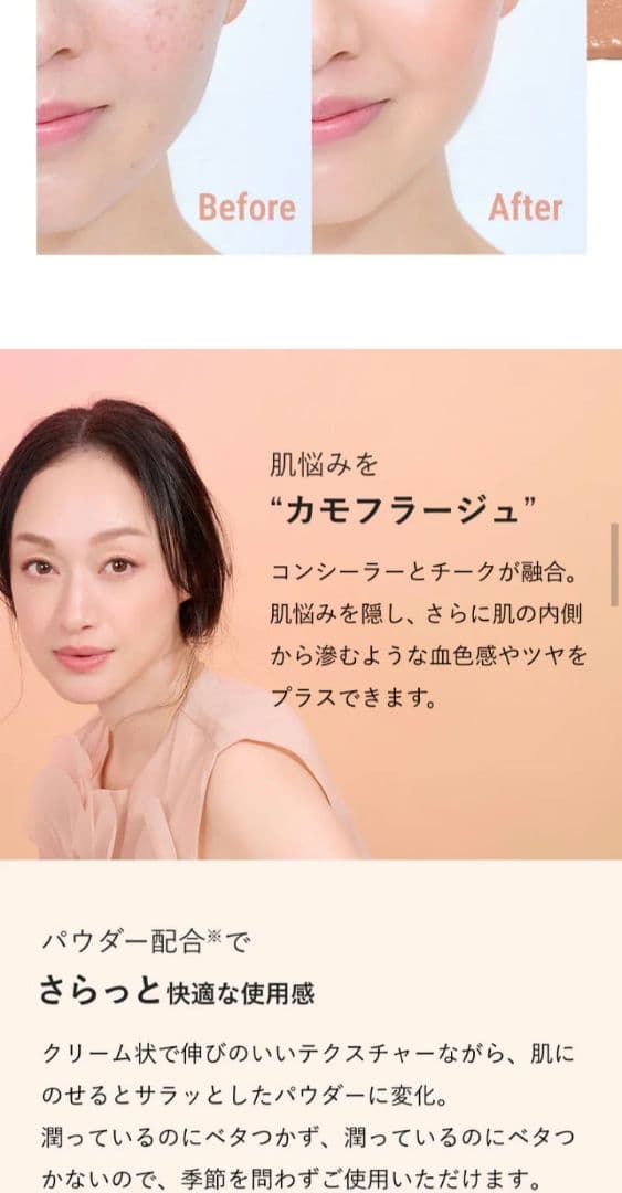 ブリリアージュ カモフラージュコンシーラーチーク ＆ 専用ワイドフィンガーブラシ