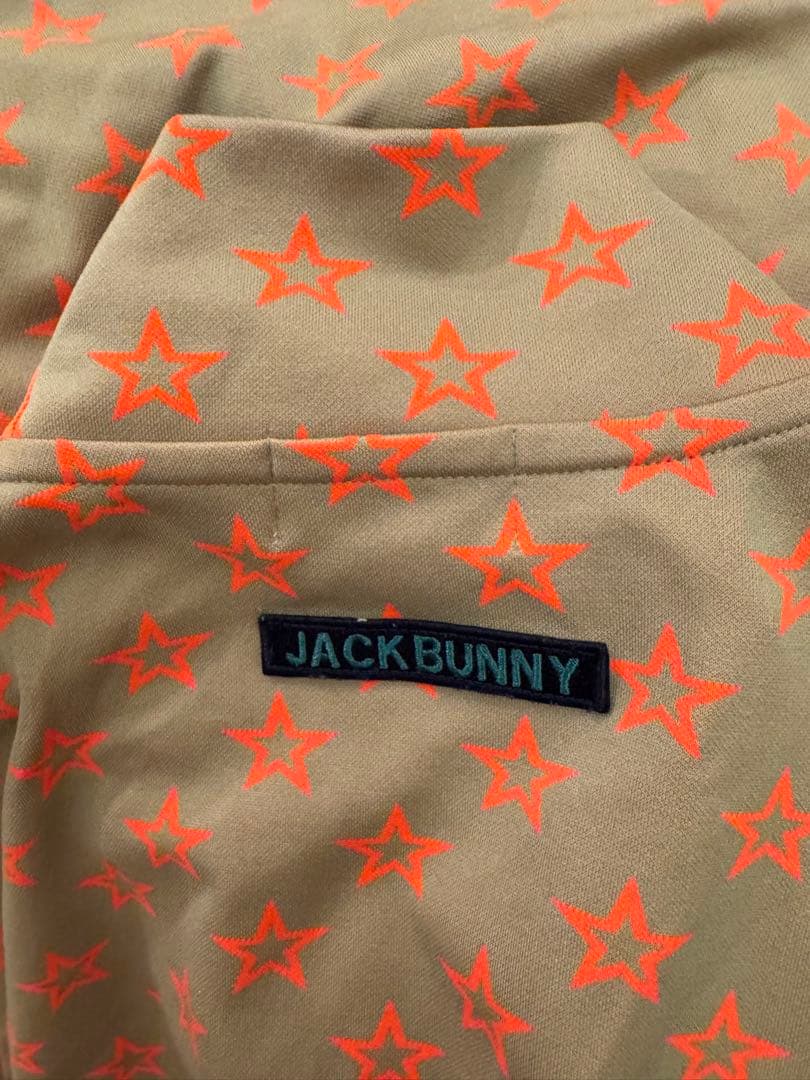 Jack Bunny!! 星柄ゴルフウェア セットアップ上下 メンズＬＬサイズ６