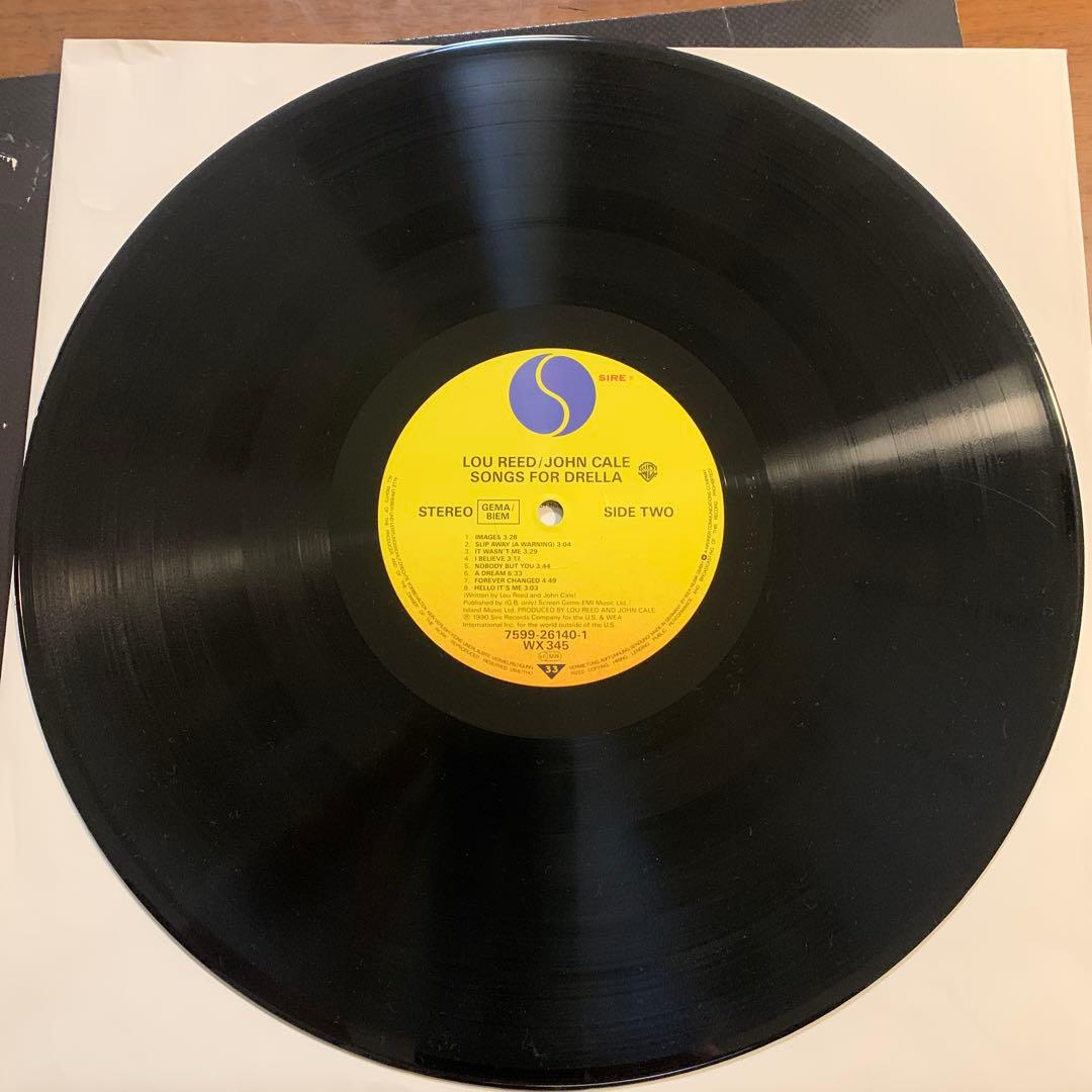 洋楽 Lou Reed John Cale Songs for drella lp