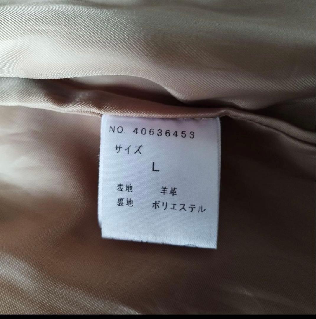 ラムレザートレンチコート　羊革　Lサイズ