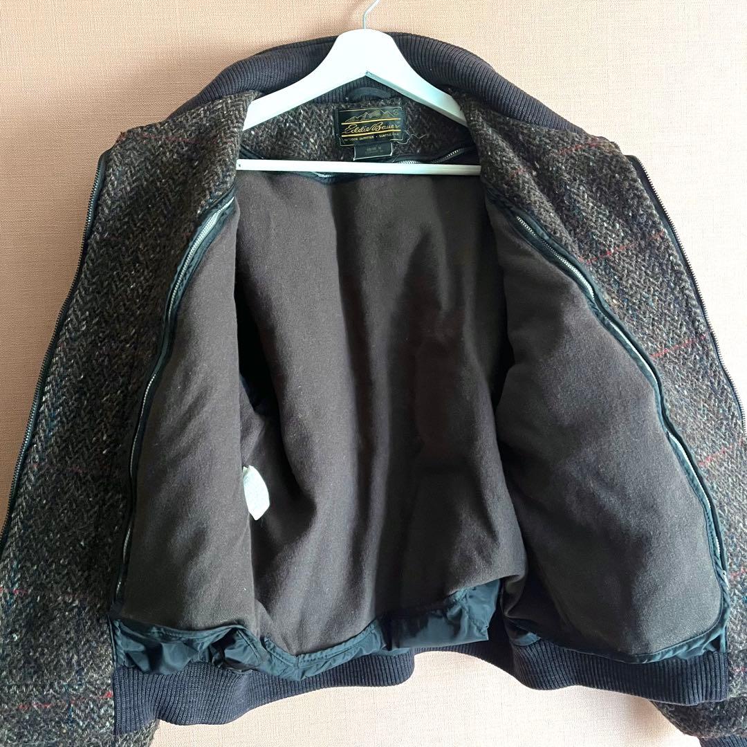 ジャケット・アウター 80s Eddie Bauer TWEED HARRINGTON JACKET