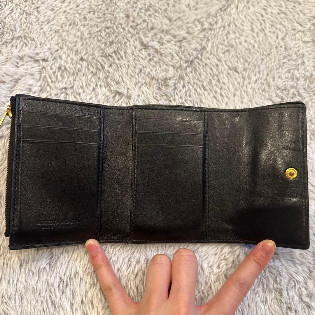 ボッテガべネタ　Bottega Veneta レザー　三つ折りサイフ