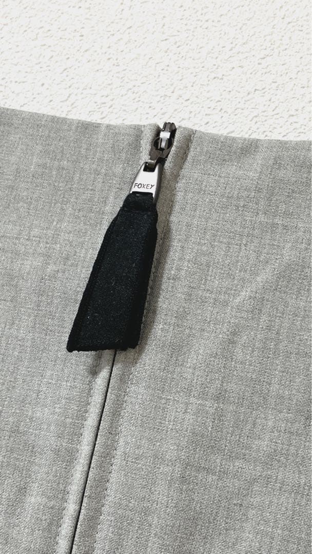 チヒロ様 美品　Foxey Newyork フォクシーワンピース　グレー　38