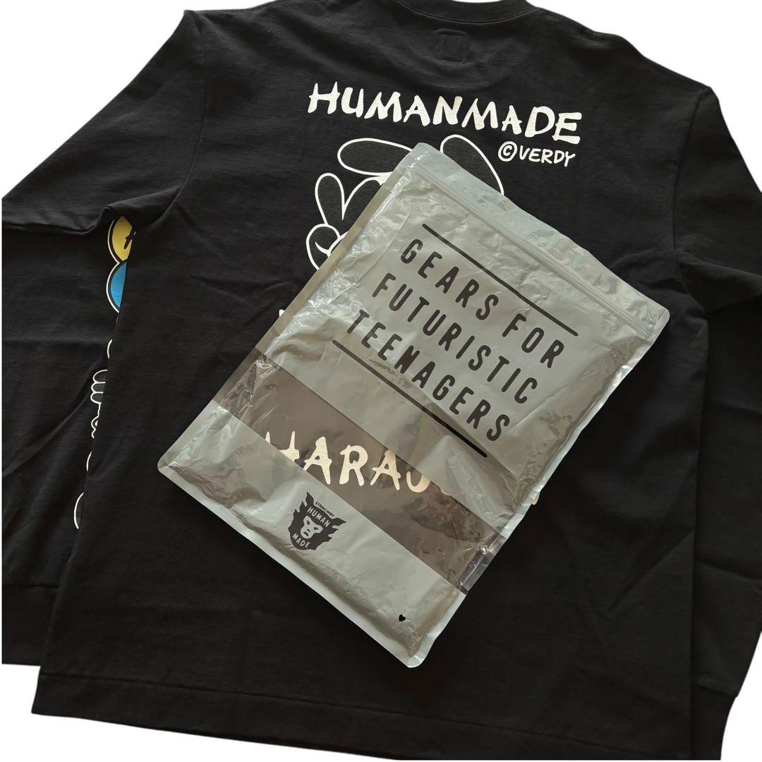 HUMAN MADE×VERDYロングスリーブTシャツ ブラック　I007