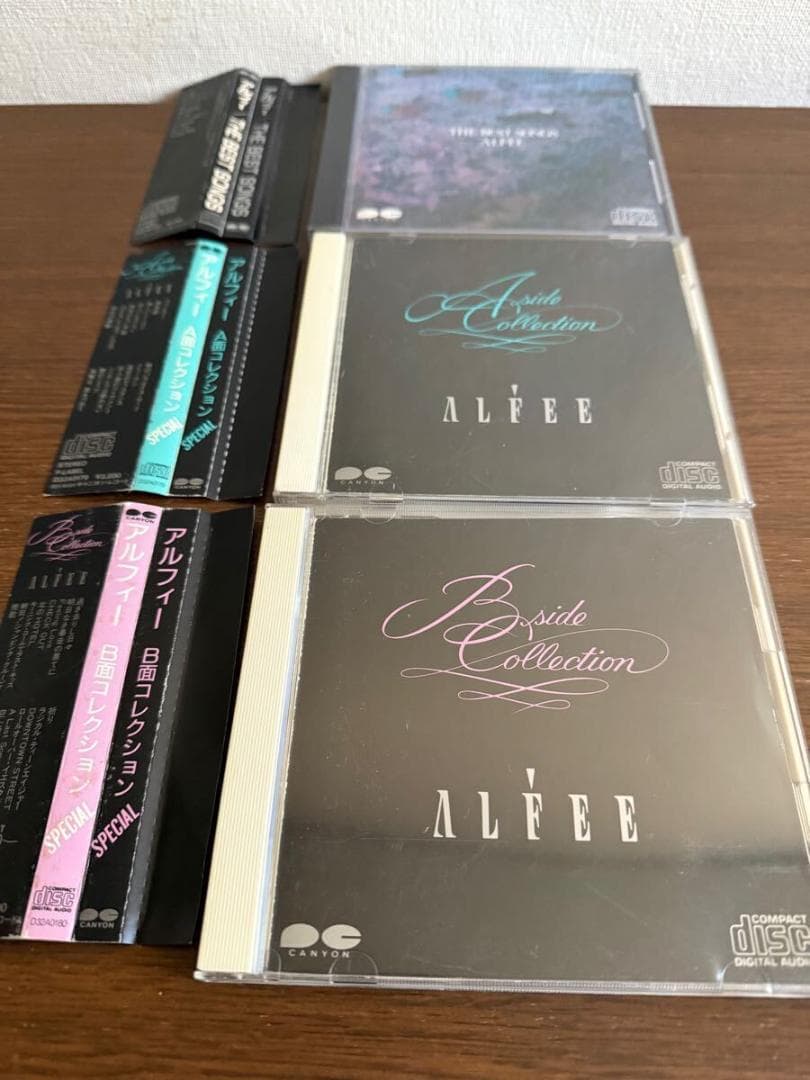 【折込帯】アルフィー 旧規格ベスト盤3タイトルセット 消費税表記なし 帯付属