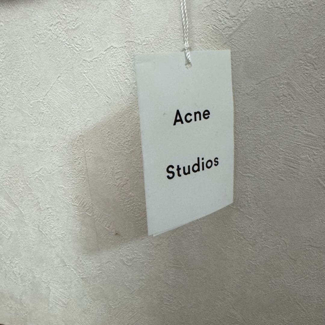 Acne Studios ロゴ入りマフラー ピンク
