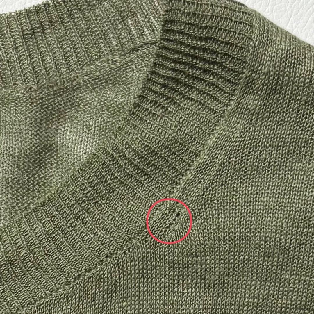 美品 MARGARET HOWELL リネンカーディガン カーキ M 日本製
