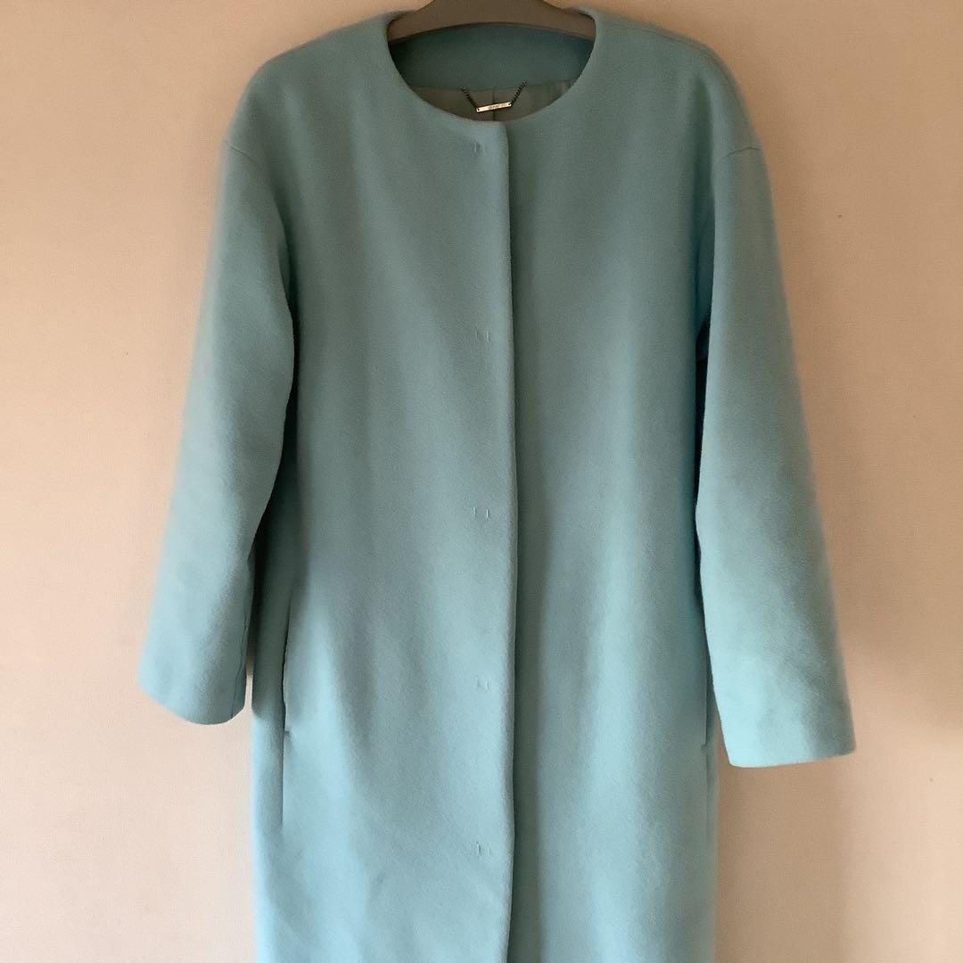 週末お値下げ♡セルフォードCELFORD ノーカラーコート36 フレイアイディー