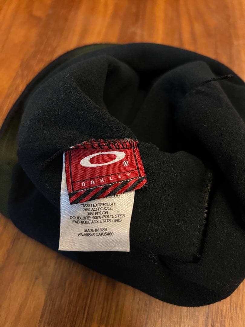 00s OAKLEY オークリー ニット帽 ビーニー アーカイブ 大型Oロゴ